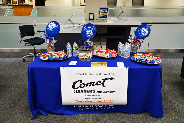 Comet Cleaners recognized by the City of Arlington, TX